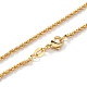 Brass Rope Chain Necklaces X-NJEW-I247-06G-3