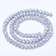 Electroplate Glass Beads Strands EGLA-A034-P10mm-B11-2