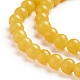 Chapelets de perles rondes en jade de Mashan naturelle X-G-D263-4mm-XS07-3