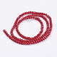 Faceted Imitation Jade Glass Beads Strands X-GLAA-R135-3mm-24-2