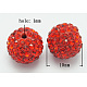 Grade A Rhinestone Ball Beads X-RB-Q102-4-1