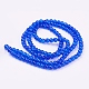 Spray Painted Crackle Glass Beads Strands CCG-Q001-6mm-14-2