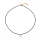 Стеклянные бусины кулон ожерелья NJEW-JN03338-02-1