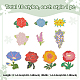 ANATTASOUL 10Pcs 10 Style Birth Flower Enamel Pins JEWB-AN0001-02-2