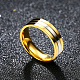 Regalos de san valentín anillos de pareja de acero titanio para hombres RJEW-BB16403-9-5