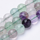Natural Fluorite Beads Strands G-S281-19-6mm-1