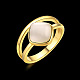 真鍮製マイクロパヴェキュービックジルコニア指輪指輪  菱形  ゴールドカラー  usサイズ8（18.1mm） RJEW-BB39447-G-8-2