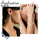 Creatcabin 50 pièces 10 styles cadres de perles en laiton KK-CN0002-56-5