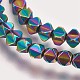 Electroplated Non-magnetic Synthetic Hematite Beads Strands G-P379-E06-2