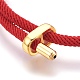 Fabricación de brazaletes de cuerda trenzada de algodón ajustable MAK-E665-09A-2