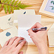 Ensemble d'enveloppes kraft et de cartes de vœux à motif de feuilles de craspire DIY-CP0001-78-2