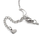 304 Stainless Steel Cable Chain Anklets X-AJEW-H104-05P-3