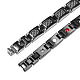 SHEGRACE Stainless Steel Panther Chain Watch Band Bracelets JB660A-5
