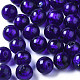 Perles en verre d'argent feuille manuelles X-FOIL-R054-10mm-11-1
