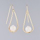 Natural White Moonstone Dangle Earrings EJEW-JE03595-02-2