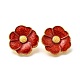 Aretes de aleación de esmalte&nbsp;EJEW-H156-01G-2