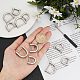 GORGECRAFT 1 Box 3 Sizes D-Rings Horseshoe Shape D Ring U Shape 12PCS Screw in Shackle Semicircle Metal D Rings Leather Buckle Purse Holder with Small Screwdriver for Purses Bag Craft(Sliver) FIND-GF0002-48P-3