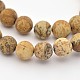 Chapelets de perles en jaspe avec images naturelles G-D659-8mm-1