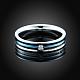 Valentine's Day Titanium Steel Cubic Zirconia Finger Ring RJEW-BB18937-9-6