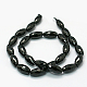 Natural Black Onyx Beads Strands G-E039-FR2-20x10mm-2