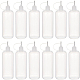 Benecreatプラスチック接着剤ボトル  スチールピンと  透明  14.5x4.2cm  容量：120ミリリットル  12個/セット DIY-BC0009-16C-1