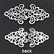 GORGECRAFT 8Pcs 4 Styles Vintage Cape Clip Antique Silver Bronze Dresses Shawl Clips Alloy Sweater Retro Hollow Filigree Flower Heart Brooches Celtic for Shirt Cardigans Collar Women Supplies BUTT-GF0001-04-4