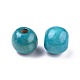Dyed Natural Wood Beads WOOD-Q006-12mm-02-LF-2