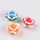 Mixed Handmade Polymer Clay Flower Beads CLAY-Q191-M06-3