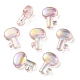 Placage uv perles acryliques transparentes irisées arc-en-ciel OACR-C007-05A-1