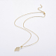 Stainless Steel Pendant Necklaces NJEW-I106-04G-1