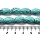 Kunsttürkisfarbenen Perlen Stränge G-P520-C15-01-5