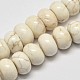 Rondelle Natural Magnesite Beads Strands X-G-M138-25-1
