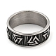 Bague en acier inoxydable 304&nbsp;RJEW-B055-03AS-09-2