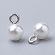 Pendenti di perle imitazione plastica abs OACR-R068-8mm-01-2