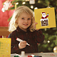 炭素鋼カッティングダイステンシル  DIYスクラップブッキング用  フォトアルバム  装飾的なエンボス加工  紙カード  マットプラチナカラー  クリスマステーマの模様  6.9~9.4x8.1~10x0.08cm  3個/セット DIY-WH0309-412-5