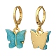 Glitter Powder Butterfly Jewelry Sets SJEW-JS01113-02-7