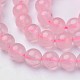 Chapelets de perles en quartz rose naturel G-D809-22-6mm-3