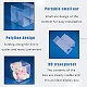 BENECREAT 50PCS 7x7x7cm Clear Cube Wedding Favour Boxes PVC Transparent Cube Gift Boxes for Candy Chocolate Valentine CON-BC0005-43-5