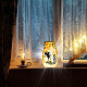 Pellicola per lampada in pvc per lampada a sospensione leggera colorata fai da te Vaso di vetro smerigliato DIY-WH0505-002-5