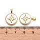 Латунные микропаве прозрачные подвески с фианитом KK-N254-213G-3
