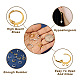 PandaHall Jewelry 180Pcs 6 Style Brass Leverback Earring Findings KK-PJ0001-19-3