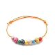 Bracelets de perles rondes en bois naturel BJEW-JB08566-4