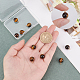 SUNNYCLUE 1 Box 10Pcs Round Natural Gemstone Charms Tiger Eye Charm Bead with Golden Brass Loops for Necklaces Bracelets Earring Jewelry Making Starter Supplies G-SC0001-49C-3