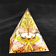 Símbolo de runa vikinga-regalo decoraciones de exhibición de resina de pirámide de orgonita DJEW-PW0006-02K-1