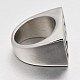 Personalized Retro Men's 316 Stainless Steel Wide Band Finger Rings RJEW-J066-21-23mm-2