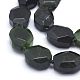 Natürlichen grünen Jade Perlen Stränge G-K223-44A-3