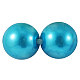 26MM DeepSky Blue Chunky Imitation Loose Acrylic Round Pearl Beads for Kids Jewelry X-PACR-26D-48-1