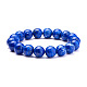 Natural Lapis Lazuli Round Beads Stretch Bracelets BJEW-N301-10mm-02-2