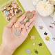 SUNNYCLUE 1 Box 120Pcs 15 Style Enamel Flower Charms Spring Charm Flower Charm Bulk Daisy Rose Maple Leaves Floral Charm for Jewelry Making Charms Women Adults DIY Craft Bracelets Necklace Earrings ENAM-SC0003-31-3