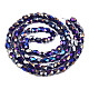 Electroplate Glass Beads Strands X-EGLA-N002-13-A01-2